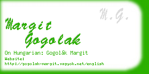 margit gogolak business card
