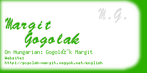 margit gogolak business card